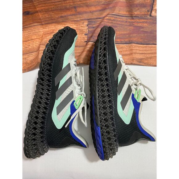 Adidas Men’s Road Running Shoes Size 9.5 3D-Printed Reflective Black — $200 - Picture 12 of 14